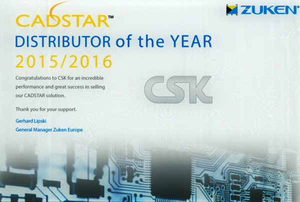 csk  cadstar  distributor  of  the  year  2015  2016