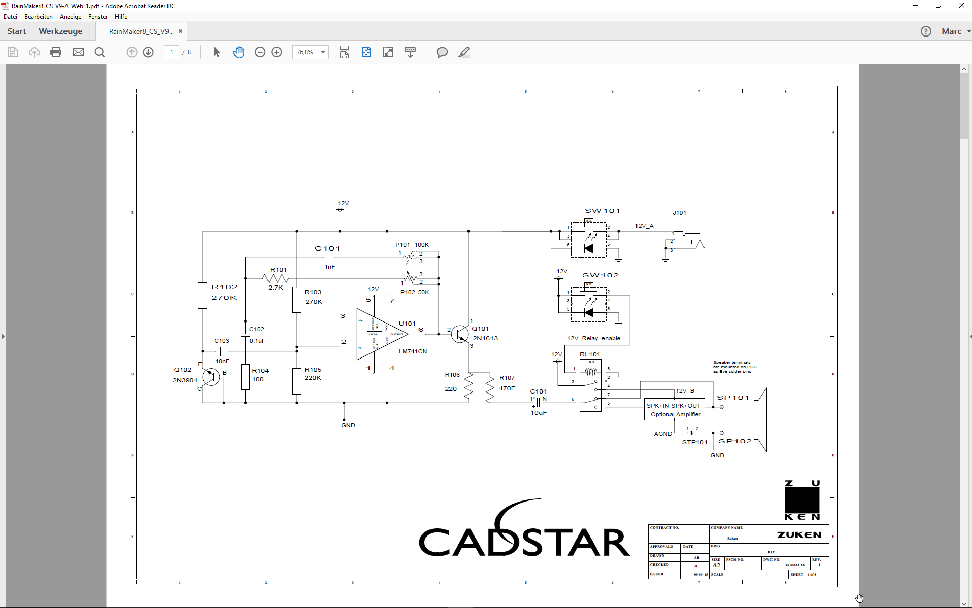 3D Promotion pcb design software cadstar basic schematics variants Bestueckungs Variante A SCM mit non fitted PDF