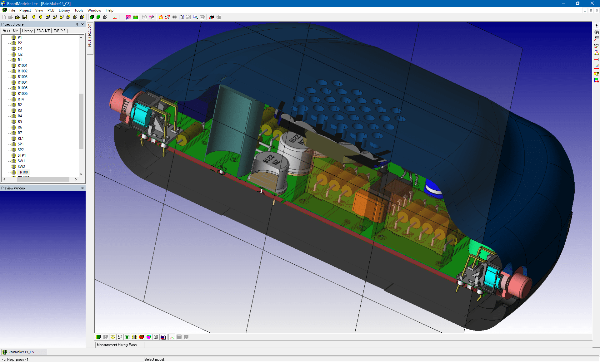 3D Promotion pcb design software cadstar board modeler lite cutting plane front v2