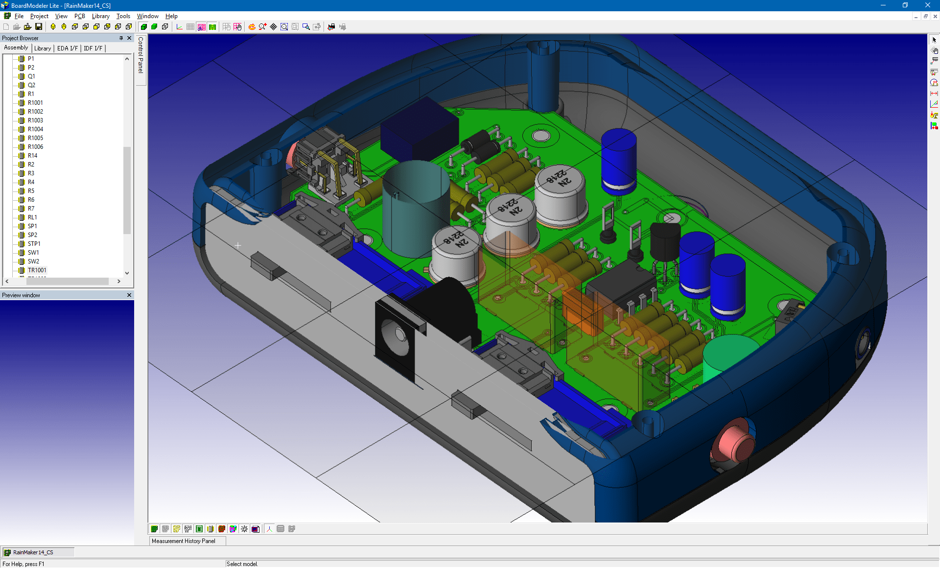 3D Promotion pcb design software cadstar board modeler lite cutting plane top v1