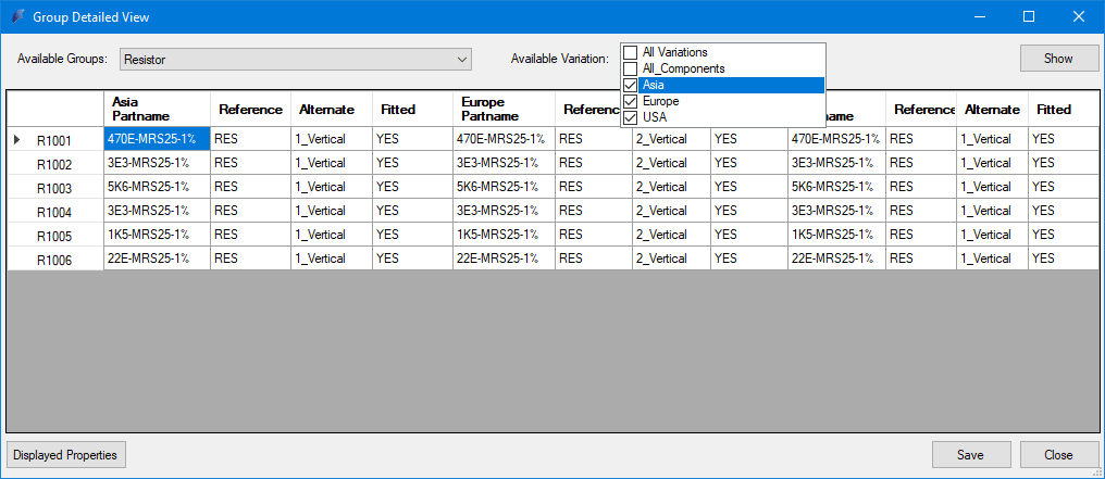 ecad  report  export  BOM  Extractor  Varianten  Manager  Variation  Component  Manager