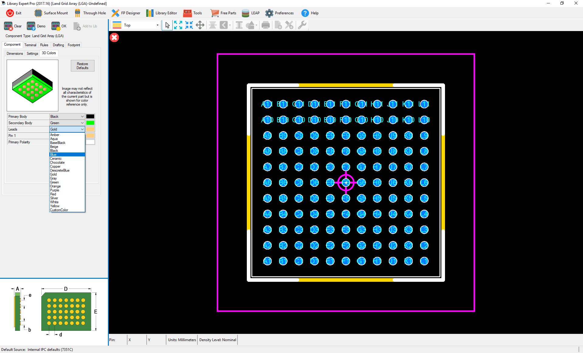 ipc standard pcb library expert professional 3d color