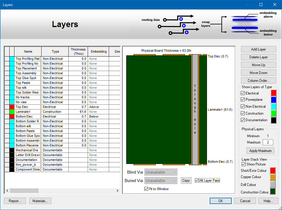 pcb design software cadstar express layers
